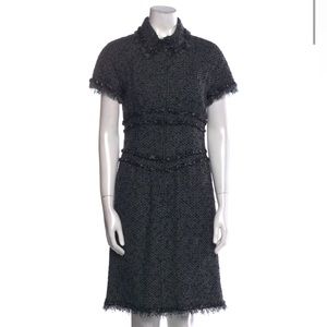 Chanel Tweed Short Sleeve Dress